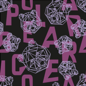 Baumwoll-Jersey mit Elasthan und Scratch-Muster in Zyklam / Rosa